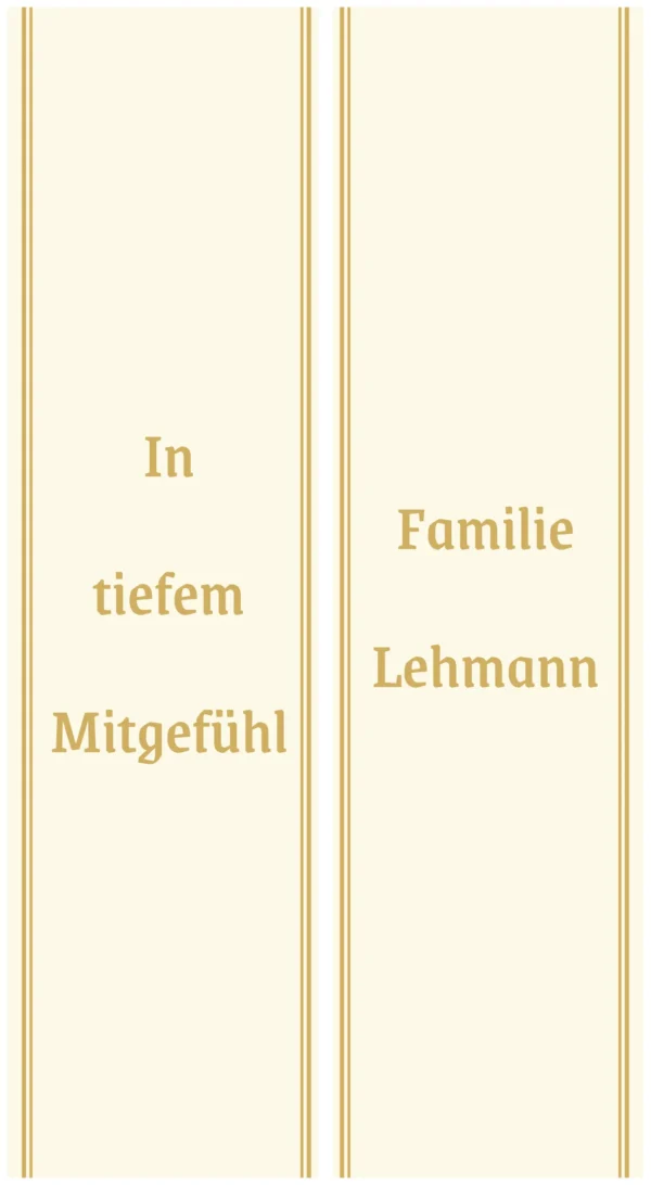 Creme Schleife