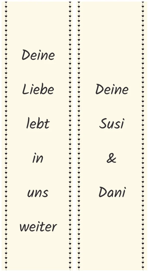 Creme Schleife
