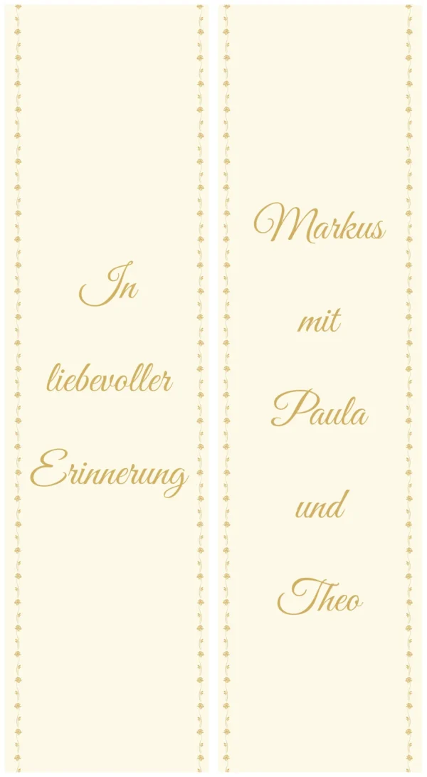 Creme Schleife