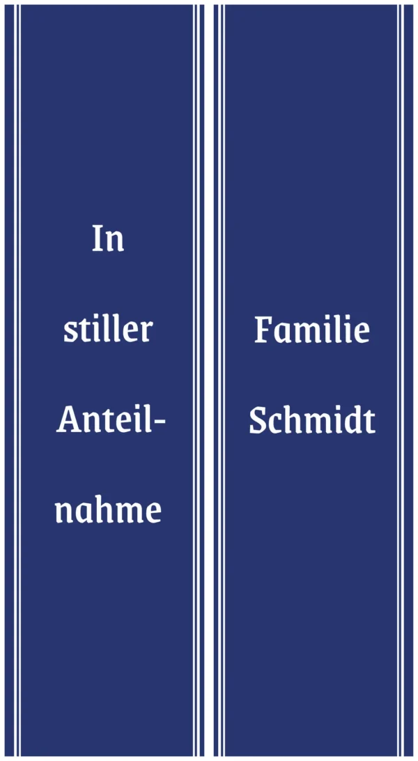 Blaue Schleife