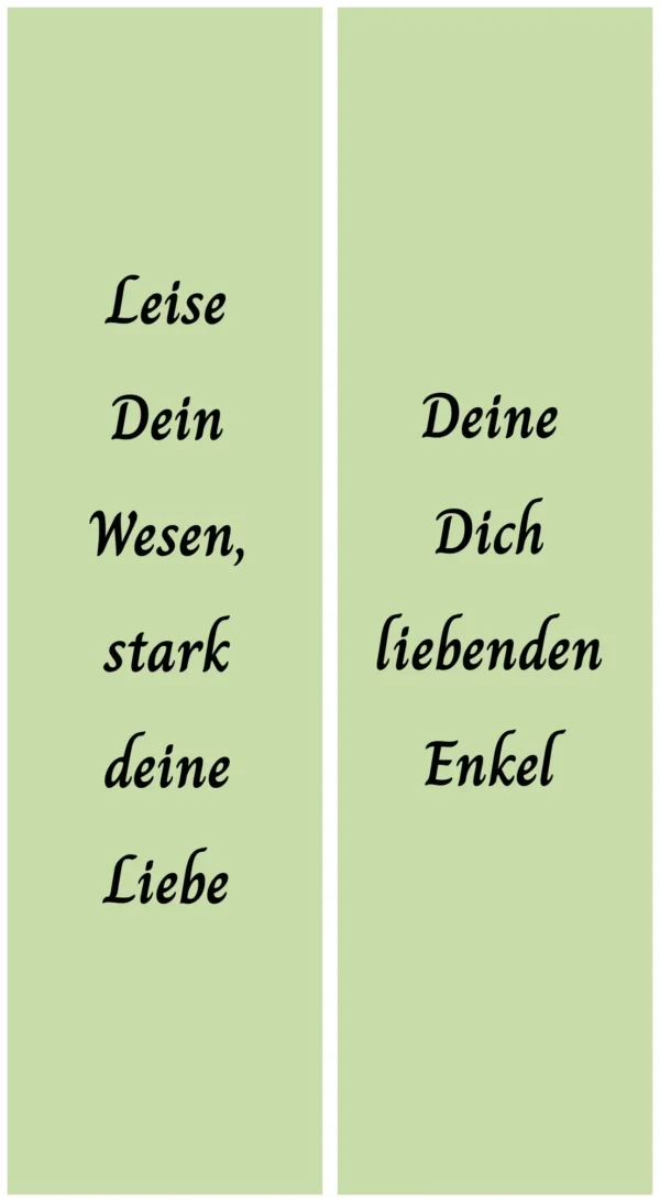 Lindgrüne Schleife