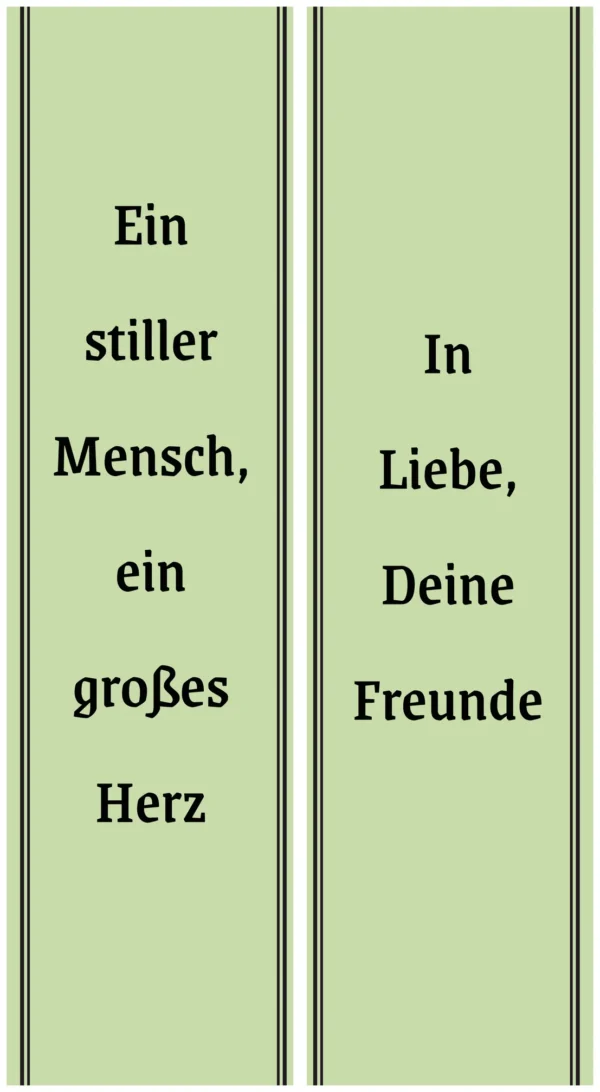 Lindgrüne Schleife