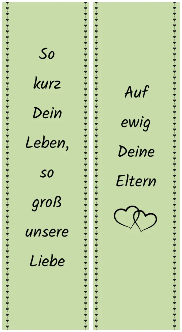 Lindgrüne Schleife