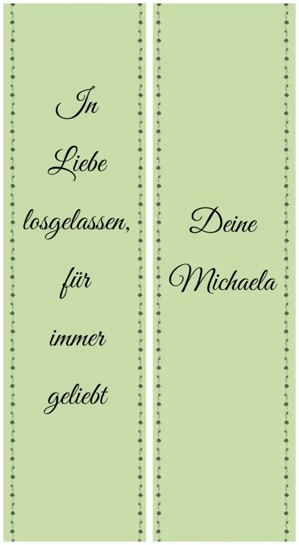 Lindgrüne Schleife
