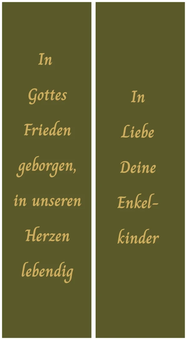 Olivgrüne Schleife