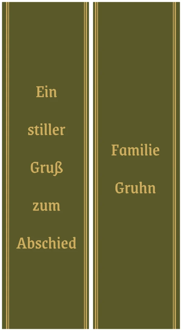 Olivgrüne Schleife