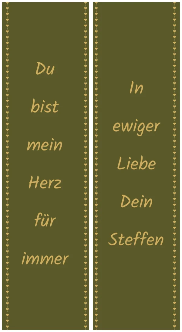 Olivgrüne Schleife